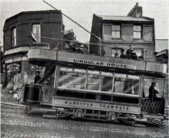 Halton Post Office and a tram
